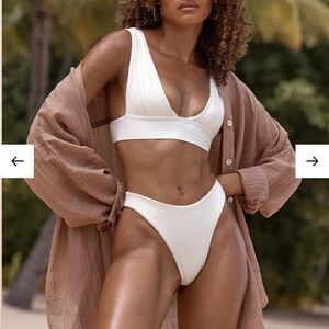 Monday swim White Bikini Set